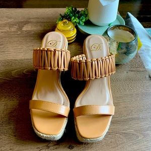 Wedge espadrille sandals